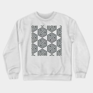 Hexagon pattern Crewneck Sweatshirt